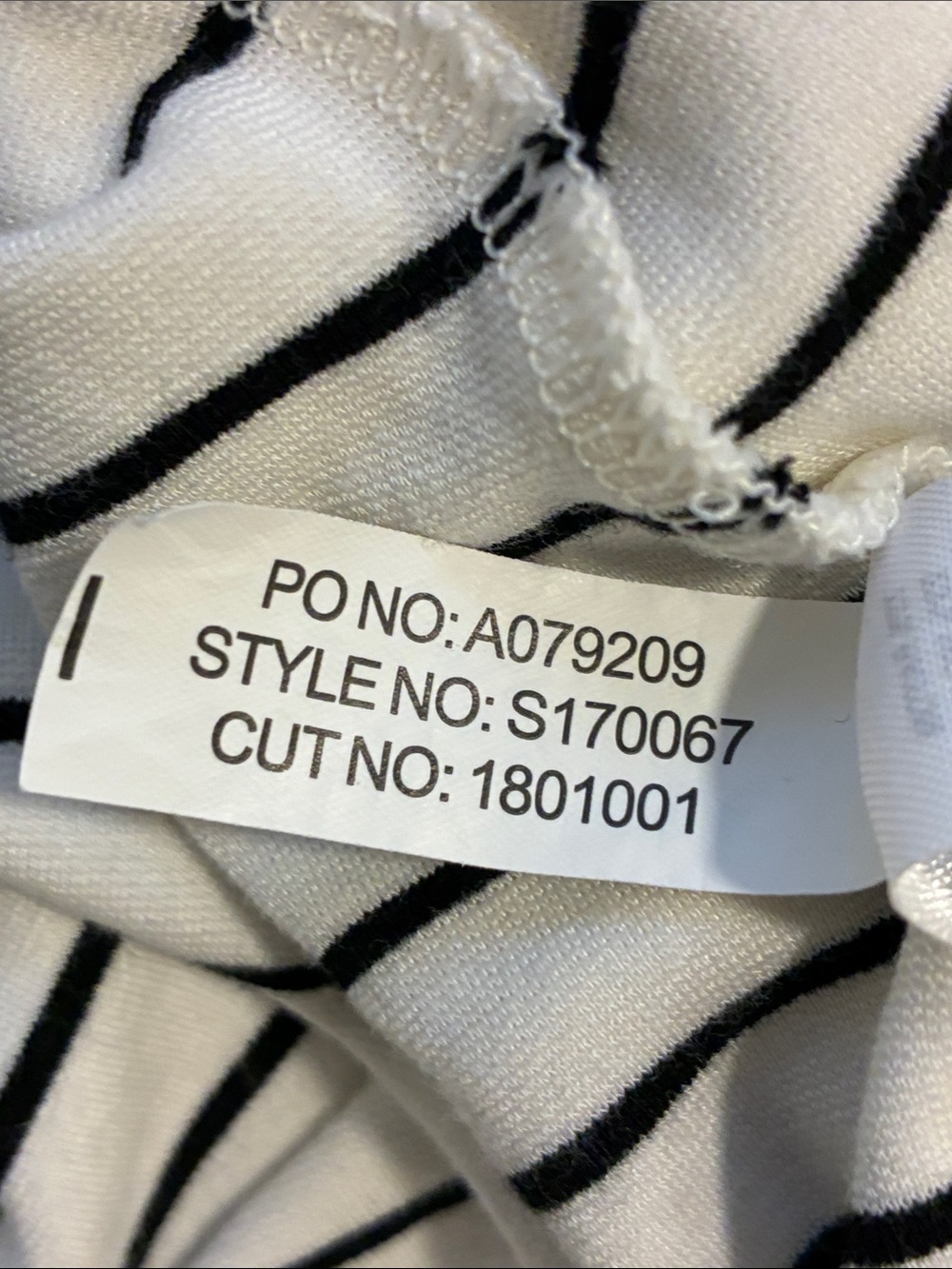 Market & Spruce White Tee with Black Stripes and Ruffle Sleeves - Picture 11 of 11